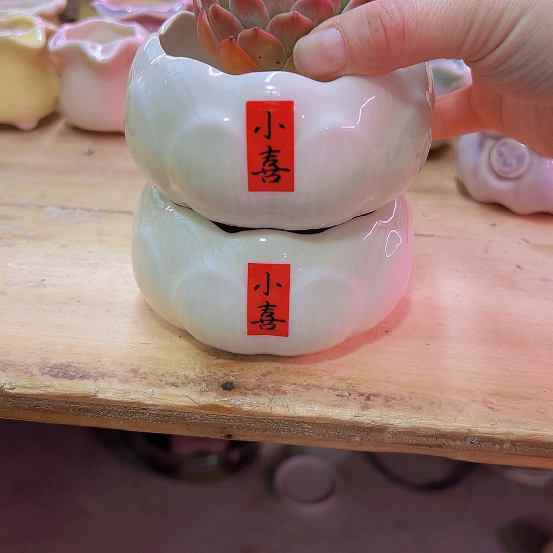 陶瓷花盆当场凑满12包邮