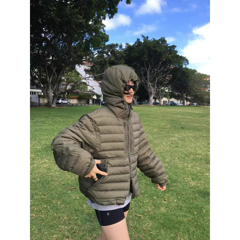 现！慕予 self servic*25新款休闲风时尚连帽宽松排骨羽绒服外套女