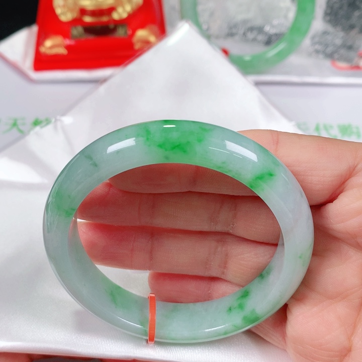 未镶嵌手镯翡翠   编号FH1120 正圈54 福利镯