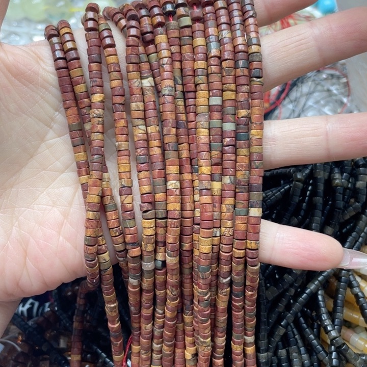 玛瑙/玉髓合金珠宝半成品一条4m毕加索隔片