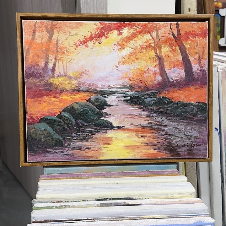 油画3040油画棒作品展作品