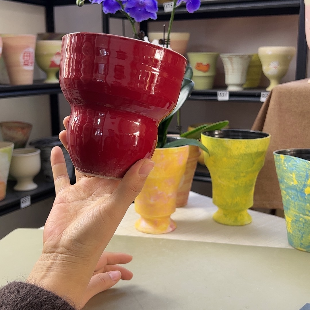 景德镇陶瓷口11高12无孔