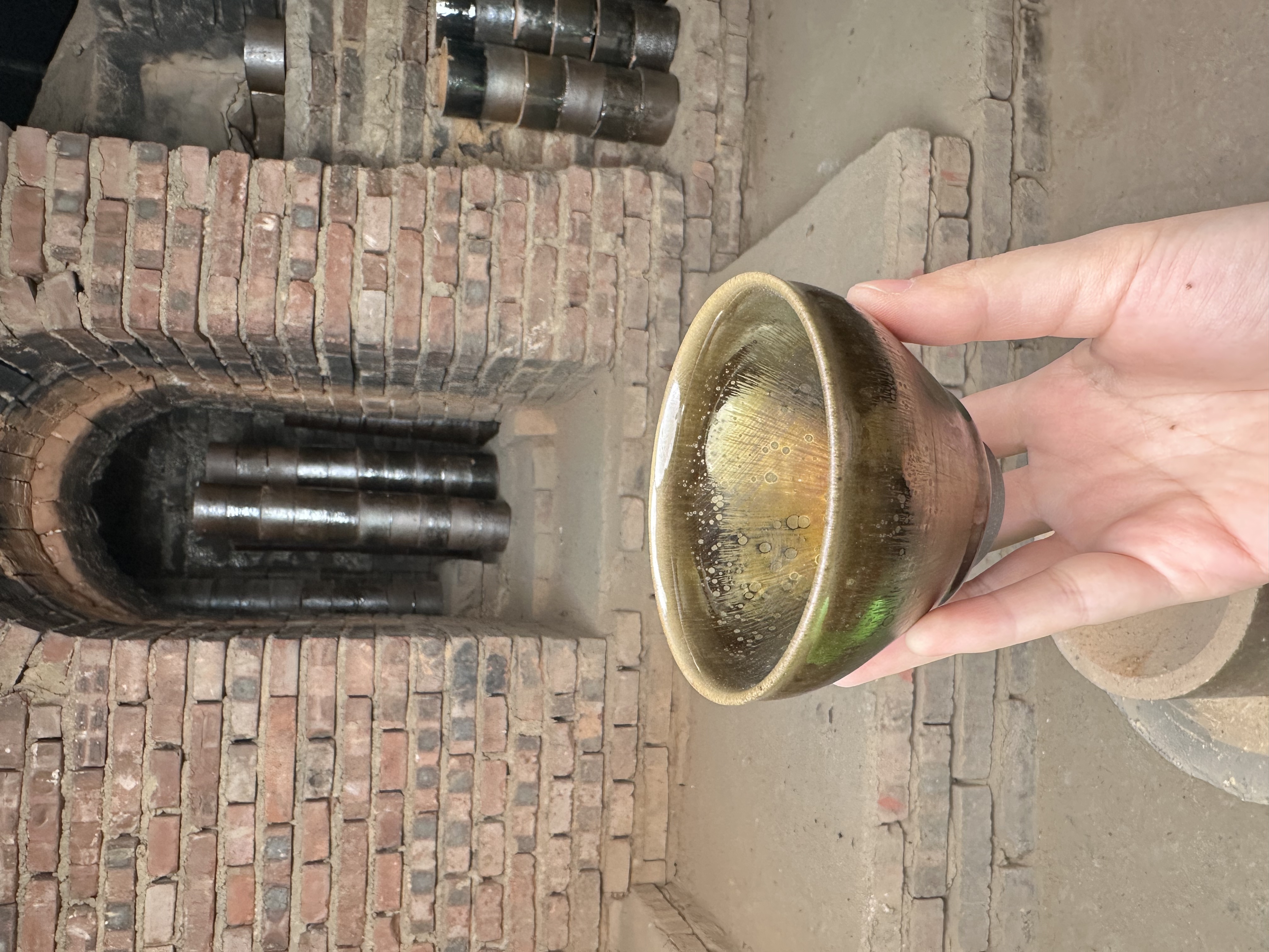 闪购建窑建盏  曜变系列 幻彩小曜（窑变金）礼盒装带溯源证书电烧 