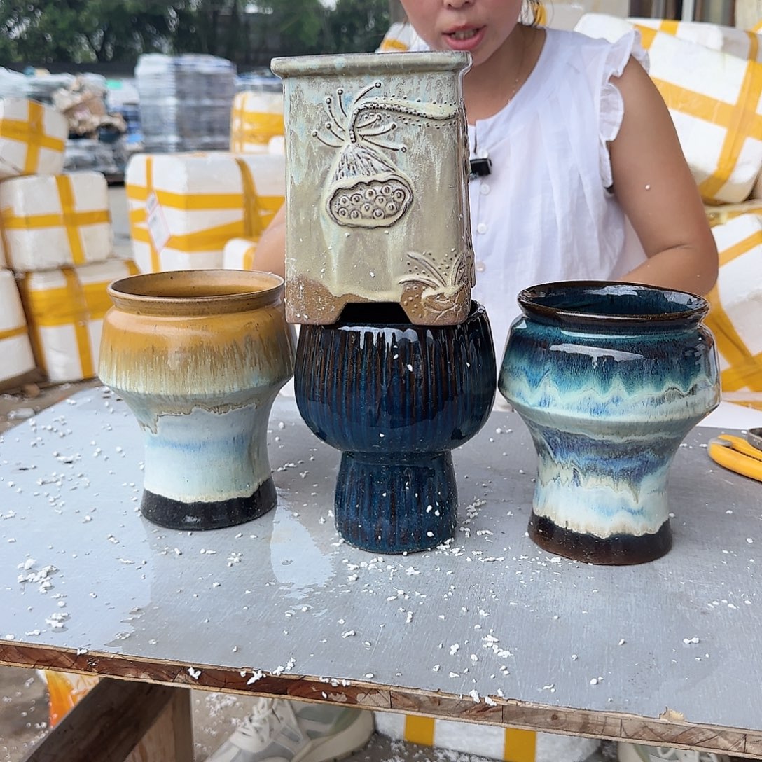 紫砂花盆王嫂花盆0908-198