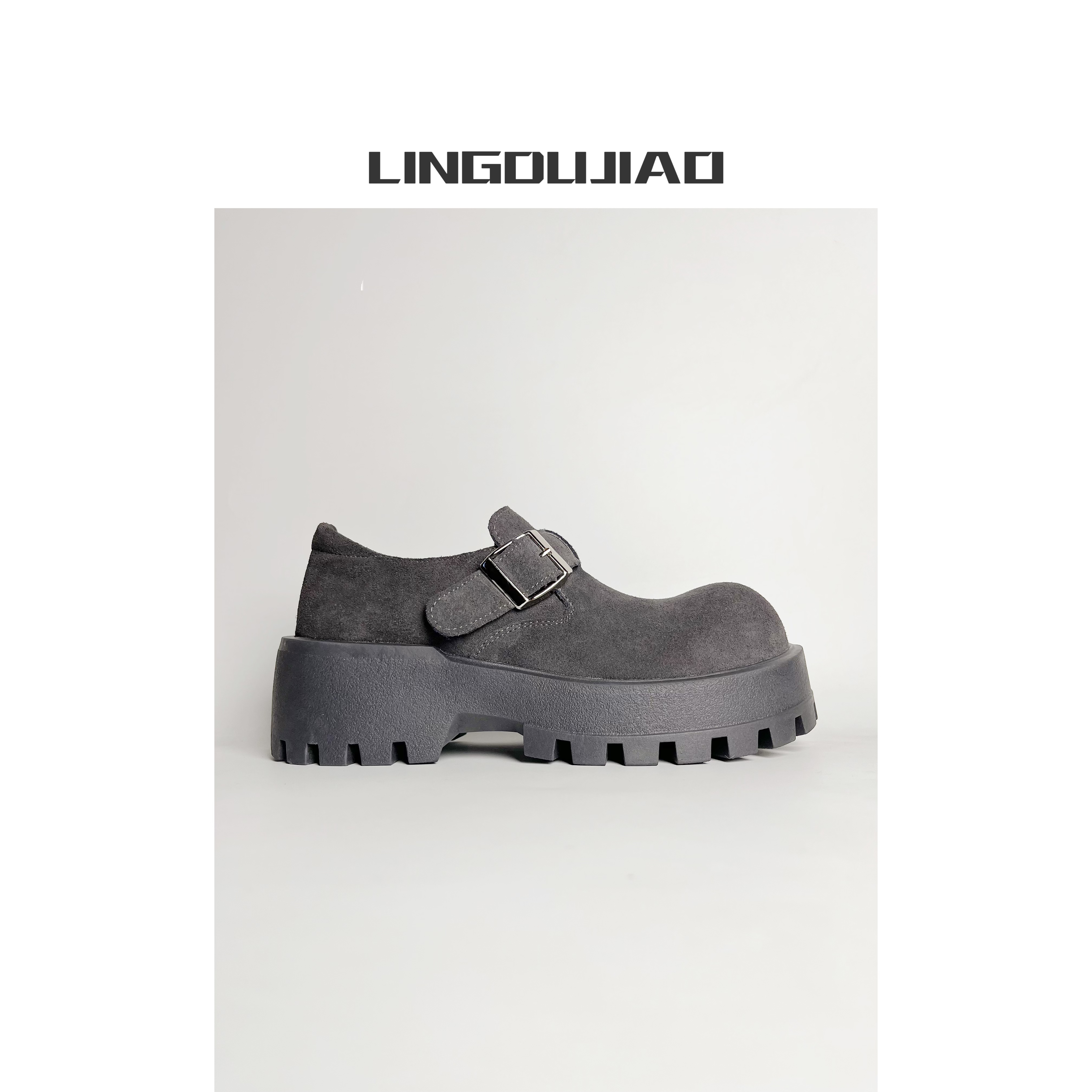 【翻毛皮大头勃肯鞋】888-12/6CM