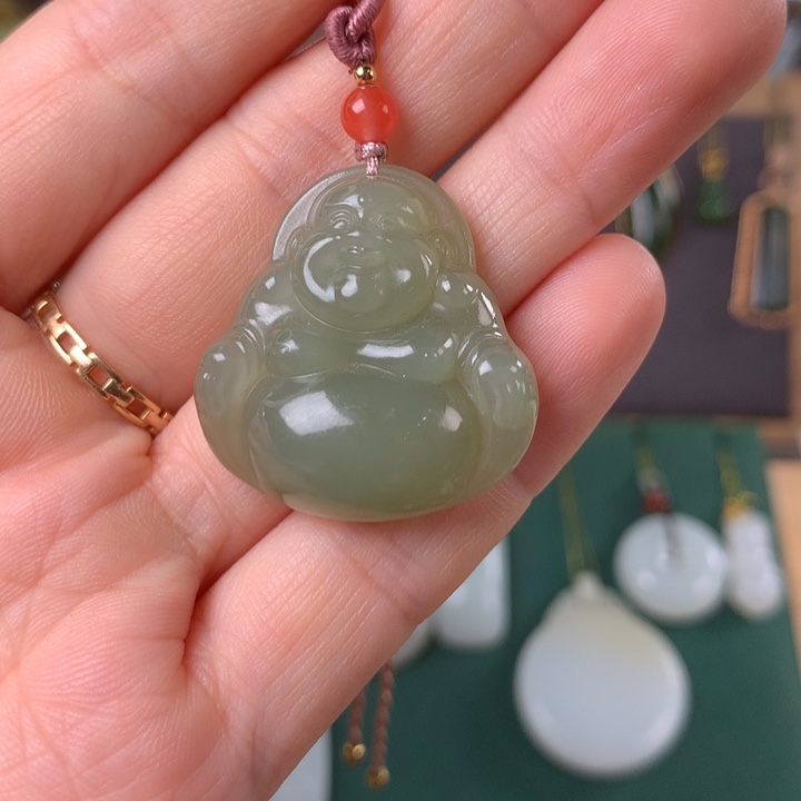 和田玉（青玉）未镶嵌颈饰