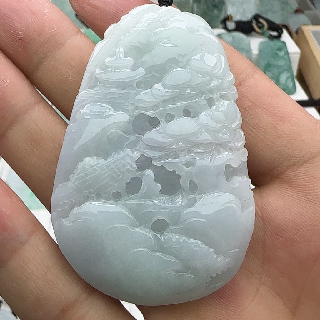 颈饰未镶嵌翡翠翡翠