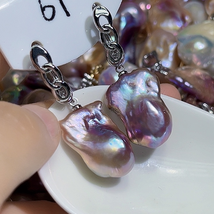 未镶嵌耳饰淡水珍珠