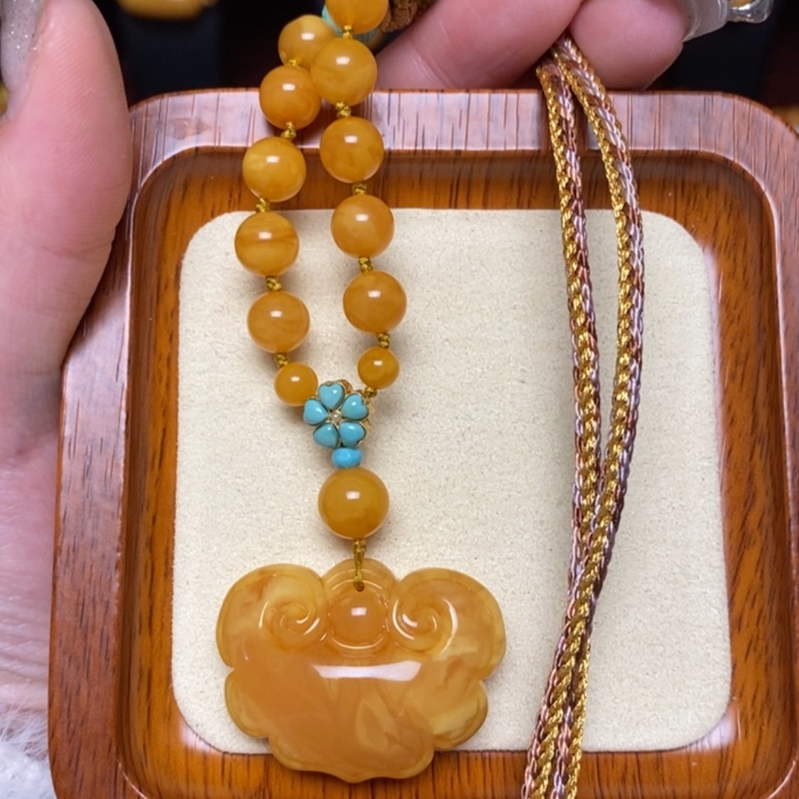 【闪购商品】蜜蜡颈饰未镶嵌项链