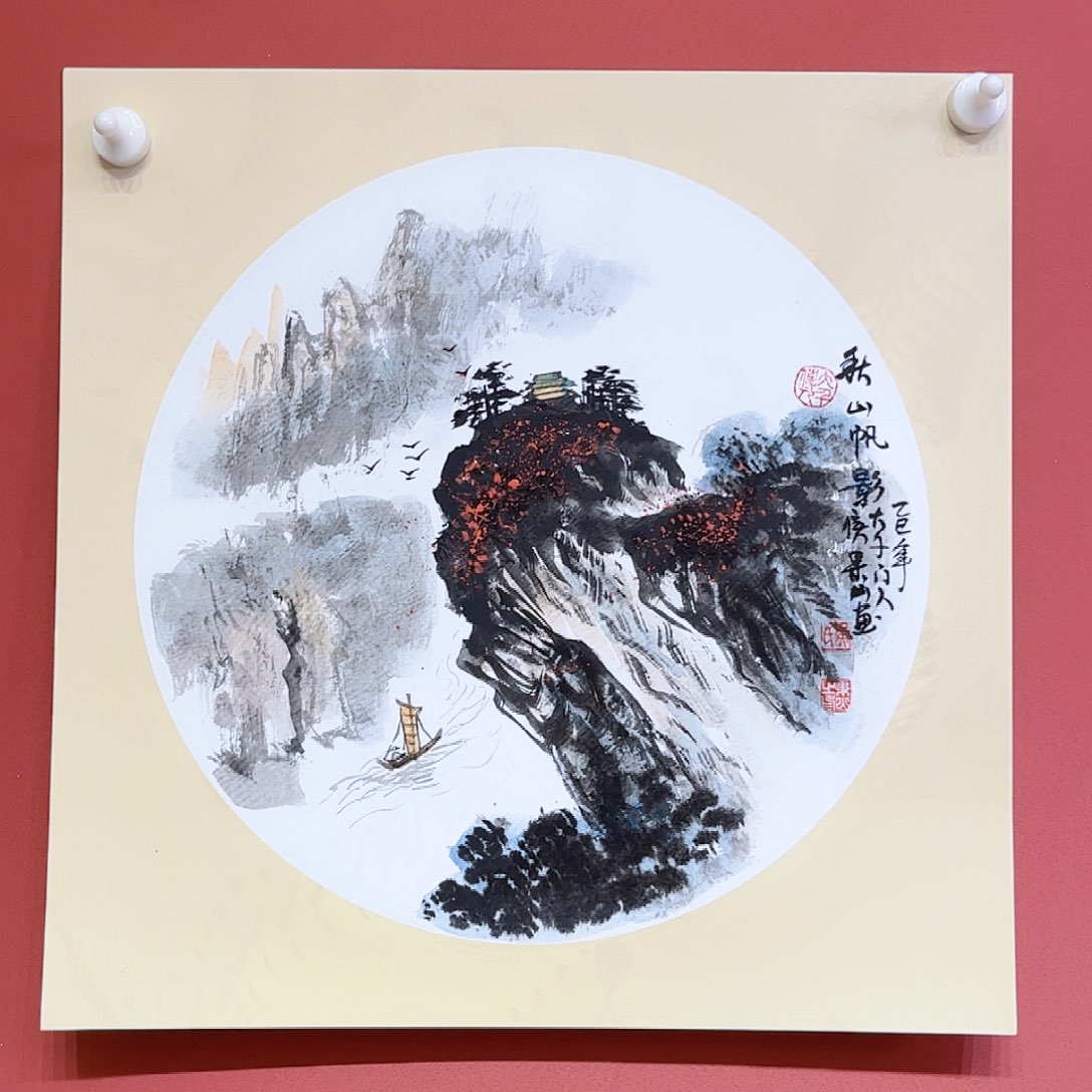 国画侯果山老师亲笔手绘作品朵 