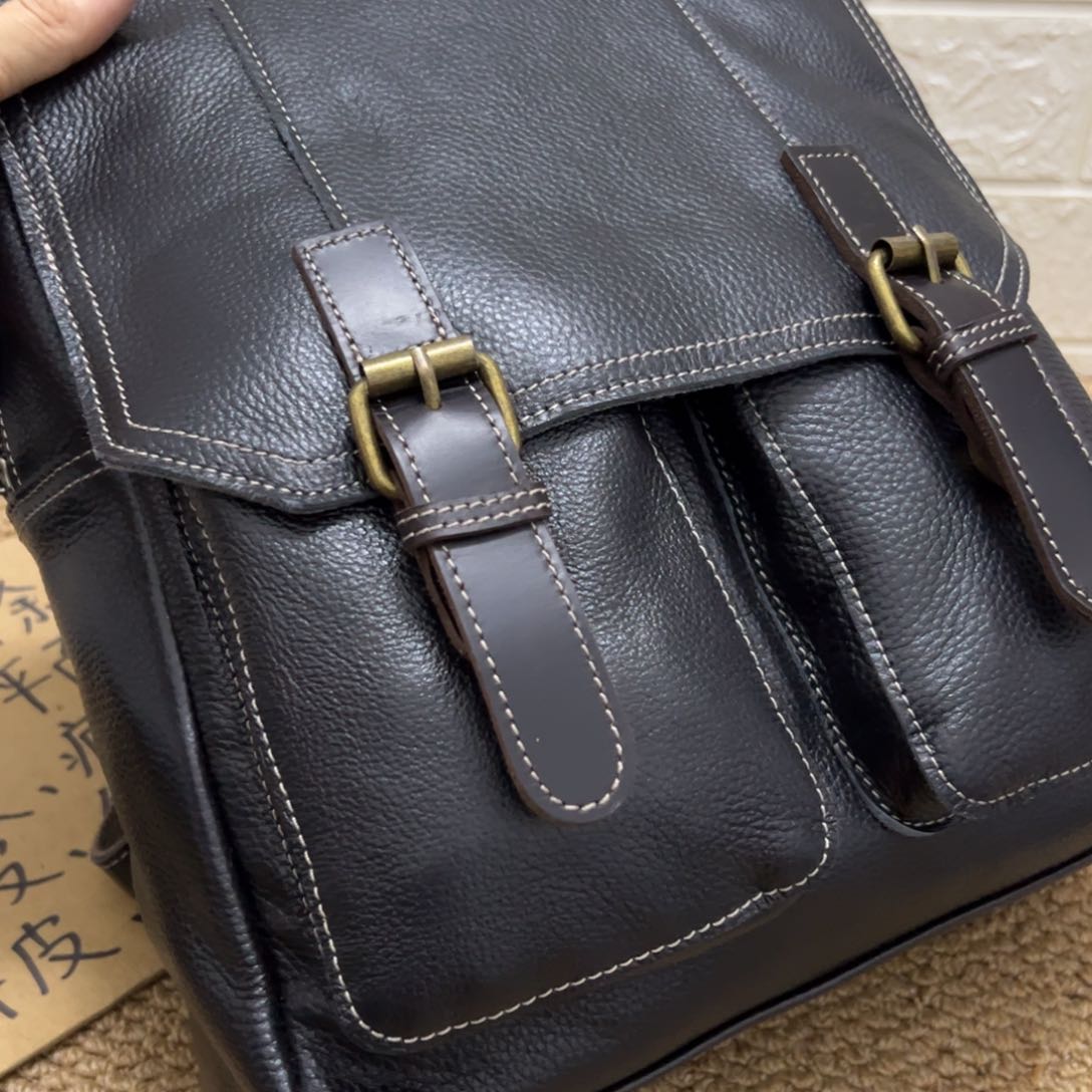 【闪购商品】头层牛皮黑色