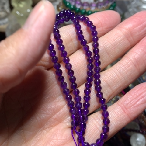 水晶半成品未镶嵌4mm半成品38cm