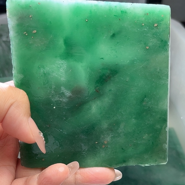 定制石英质玉定制天然非洲翠手镯