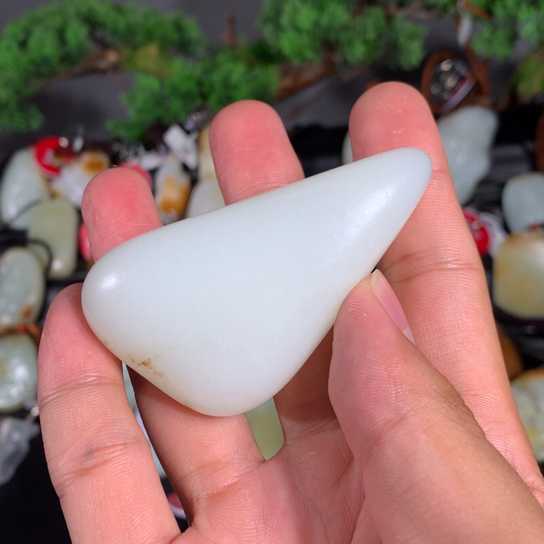 和田玉未镶嵌挂件