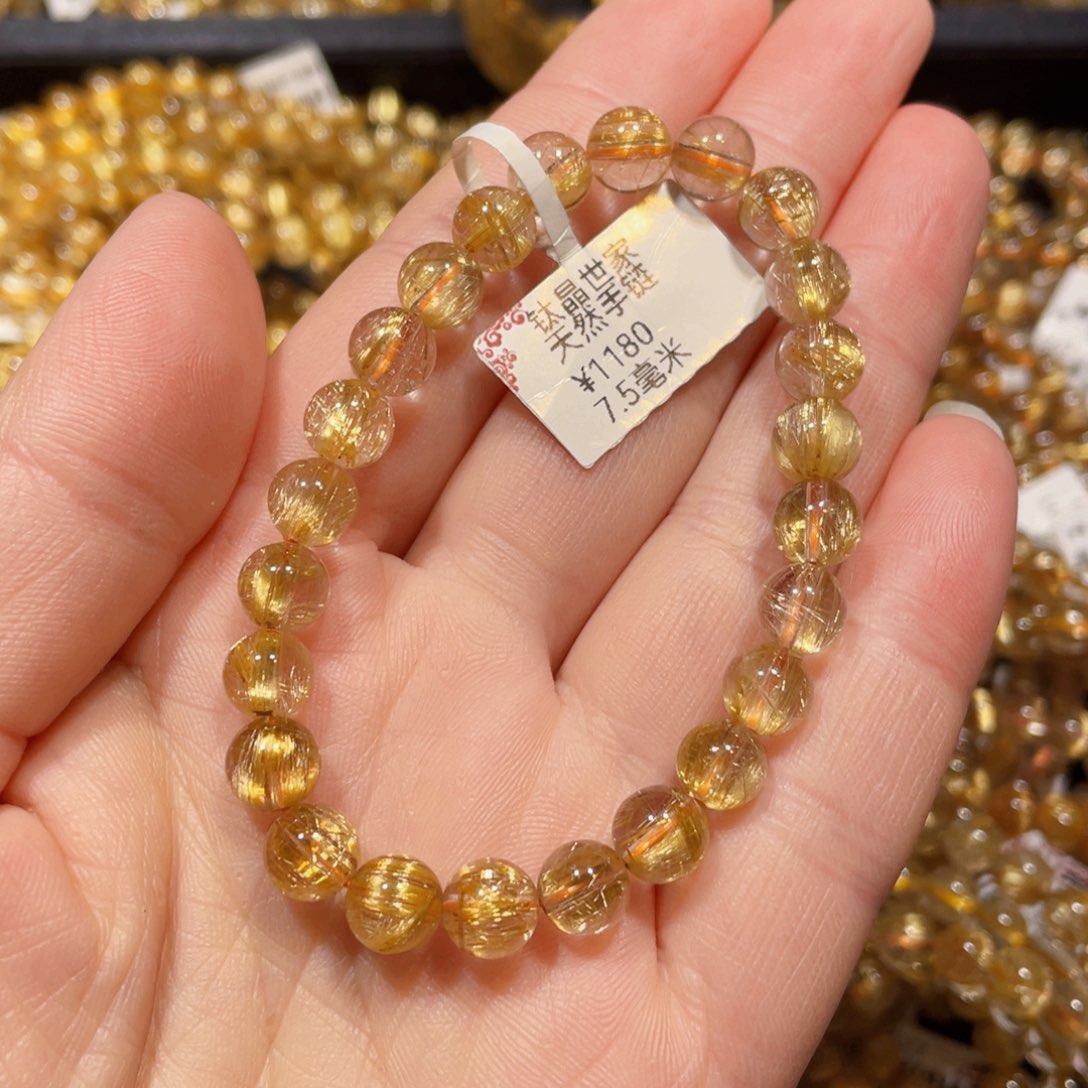 水晶手链未镶嵌?*?天然水晶手链