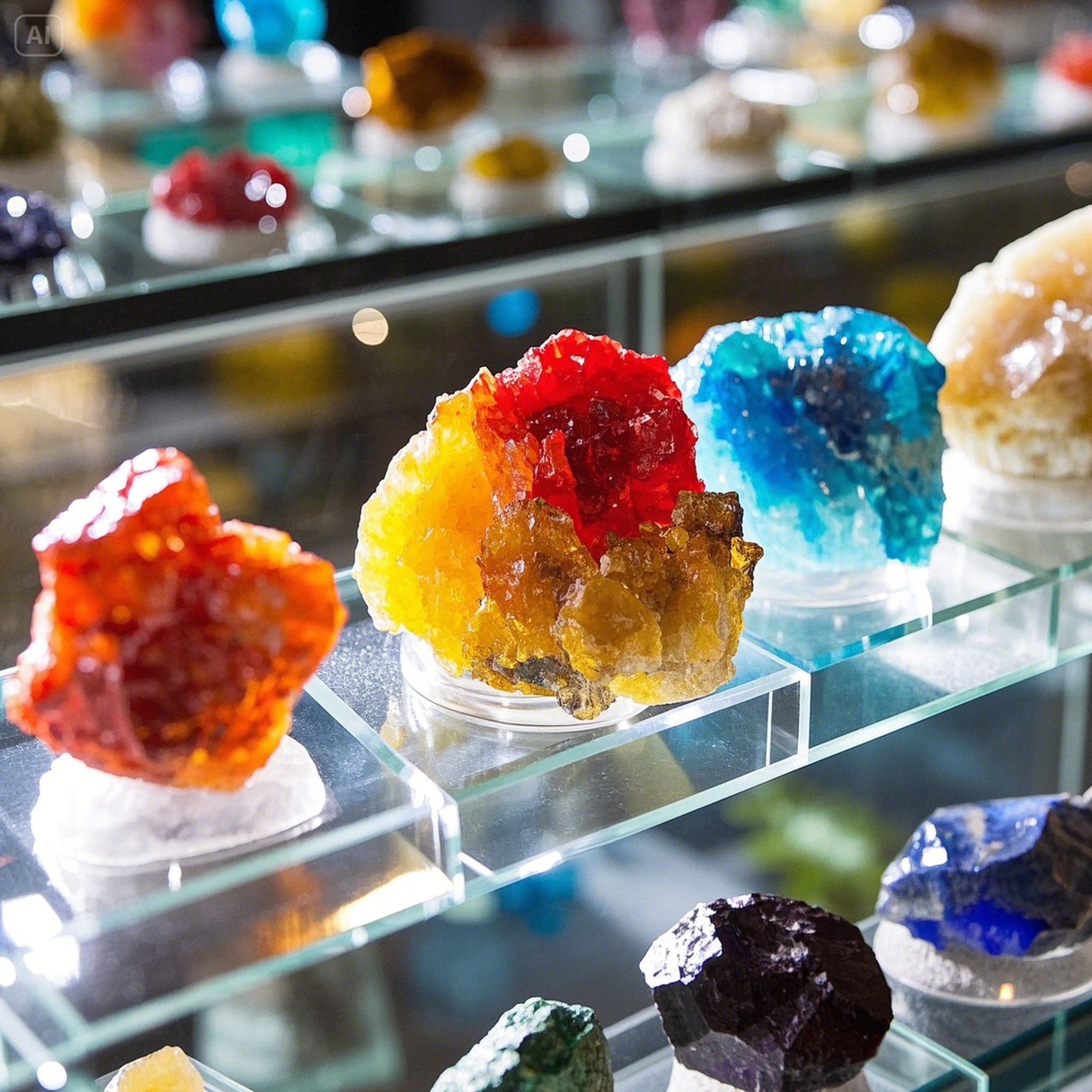 矿标摆件家居摆件饰品盒子桌面摆件书架装饰摆件