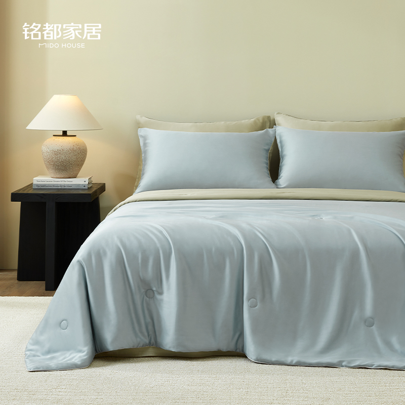 MIDOHOUSE【直播断码福利】60支兰精天丝夏凉被四件套简约纯色套件