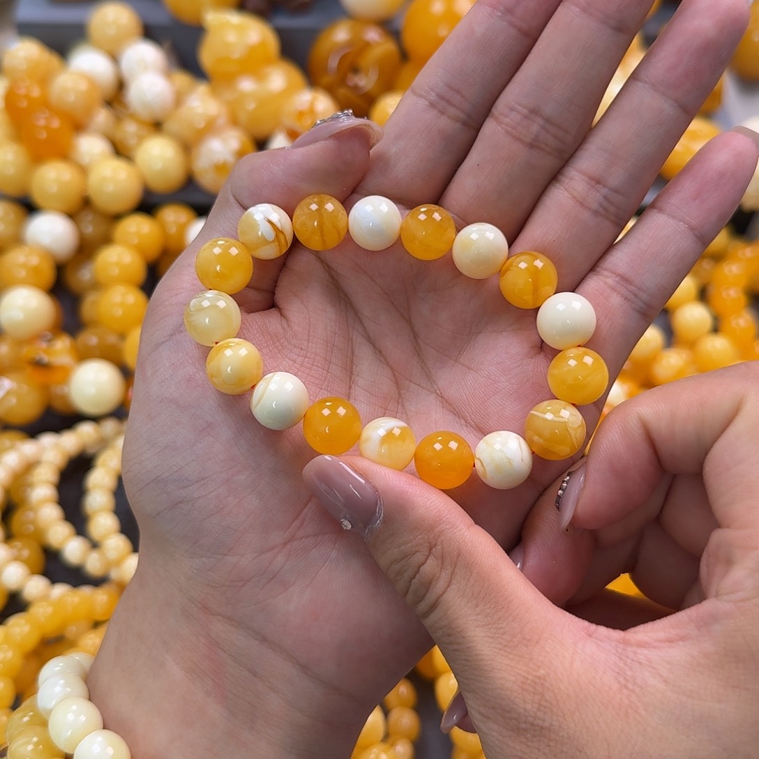 蜜蜡未镶嵌珠宝奇石12mm