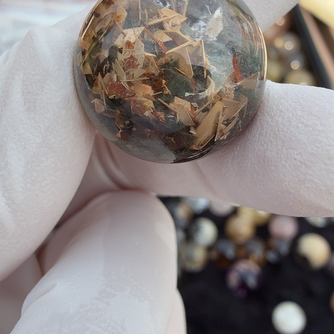 枕***珠宝半成品未镶嵌水晶幽灵19.4mm定制不退换