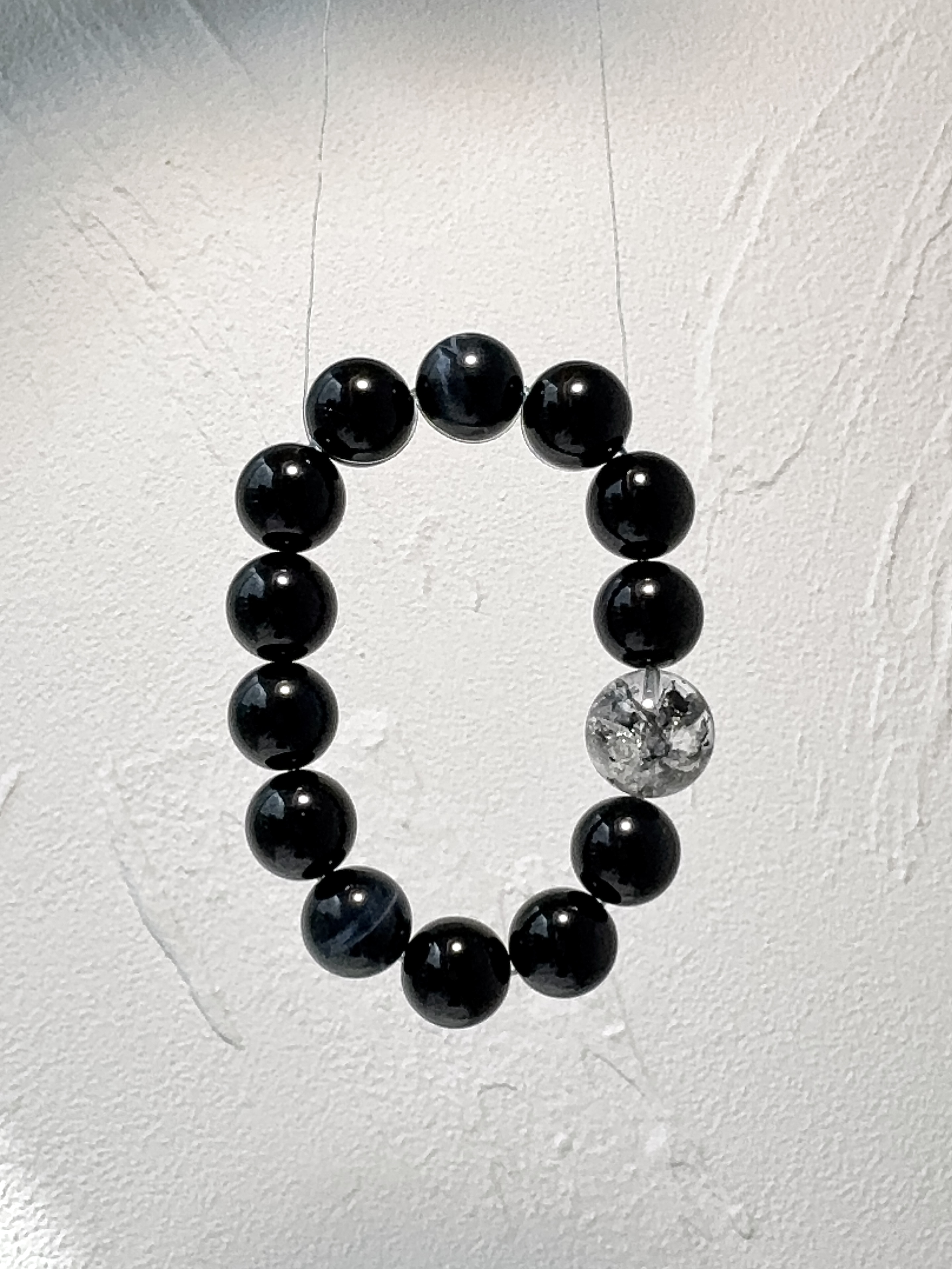 【大黑武士】16.5mm黑闪灵✖️14mm蓝虎眼✖️14mm黑曜石