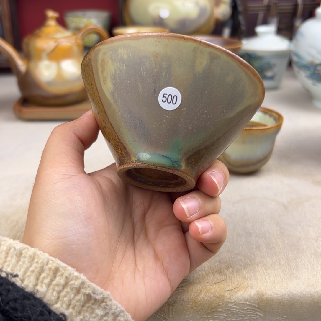 杯纯手工柴烧主人杯