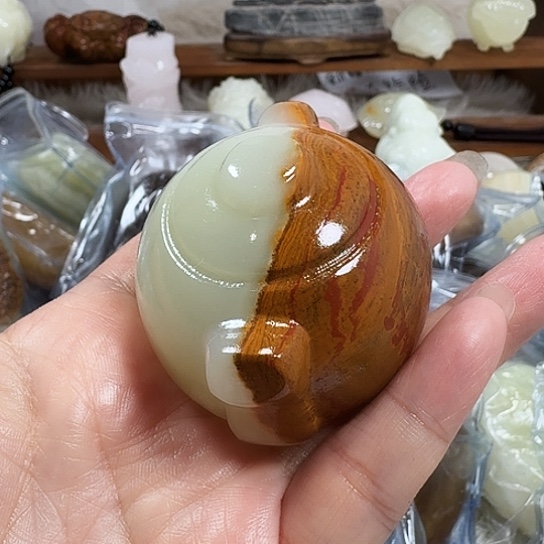 我***旧砖雕石头手把件石头手把件