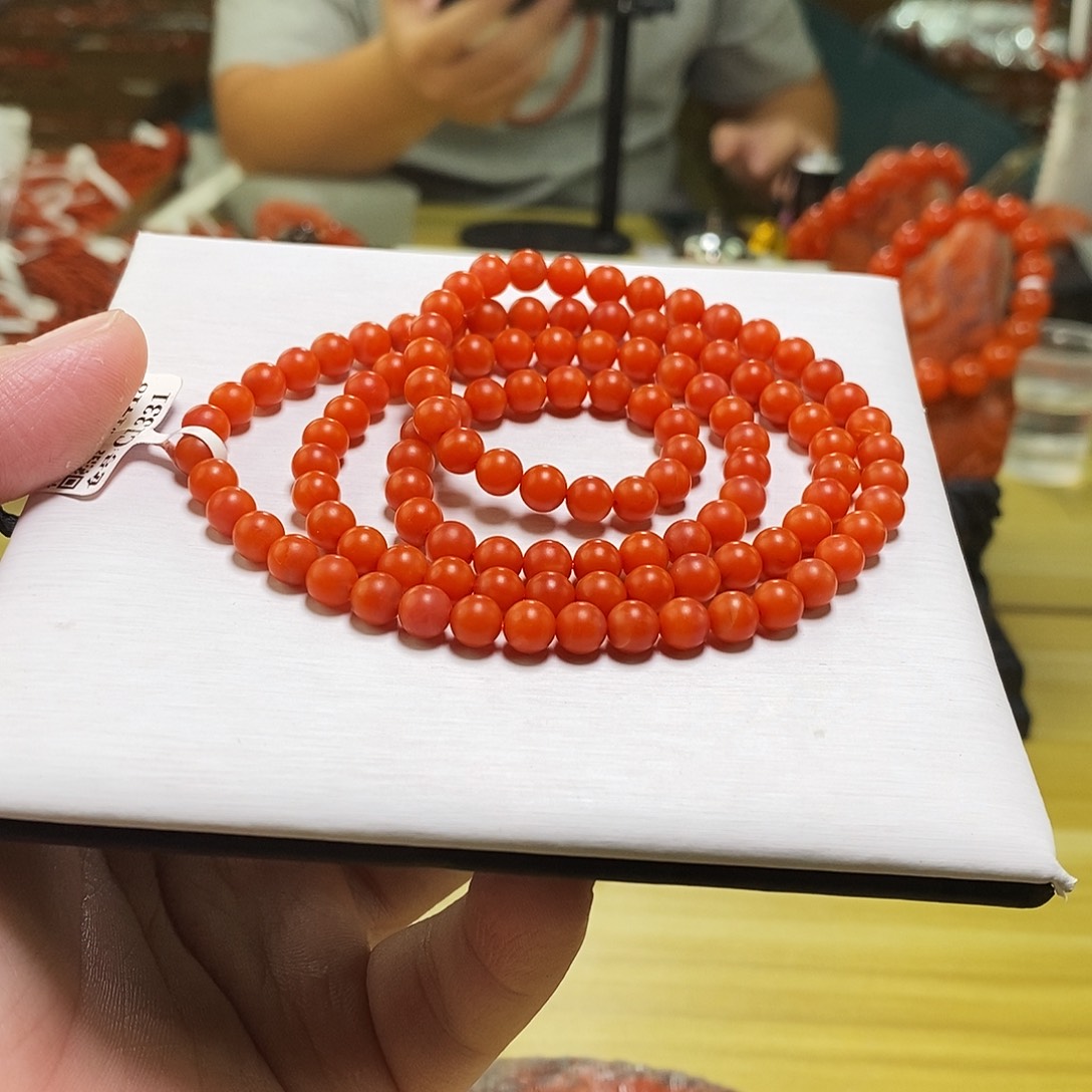 南红玛瑙未镶嵌手链