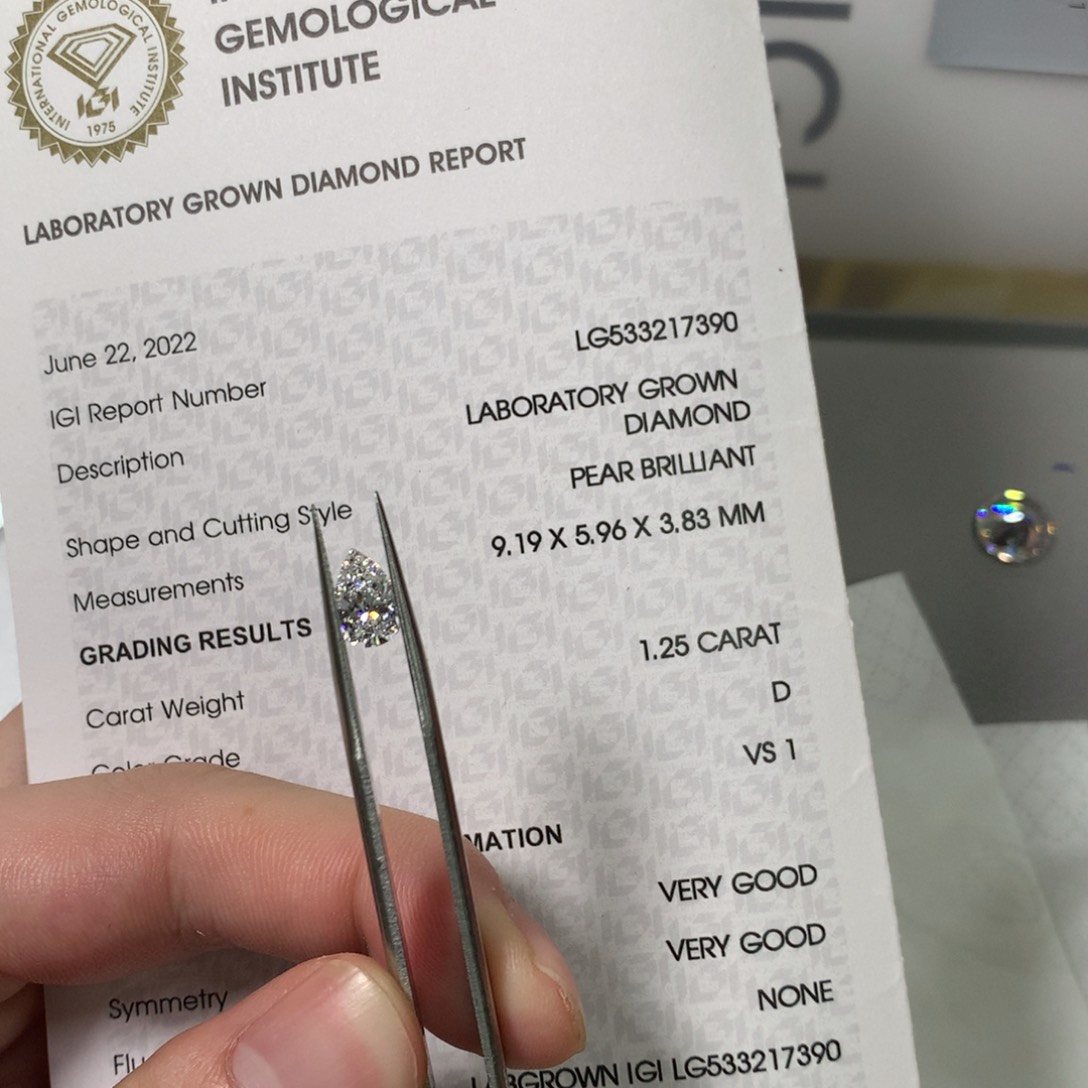 实验室培育钻石裸石未镶嵌