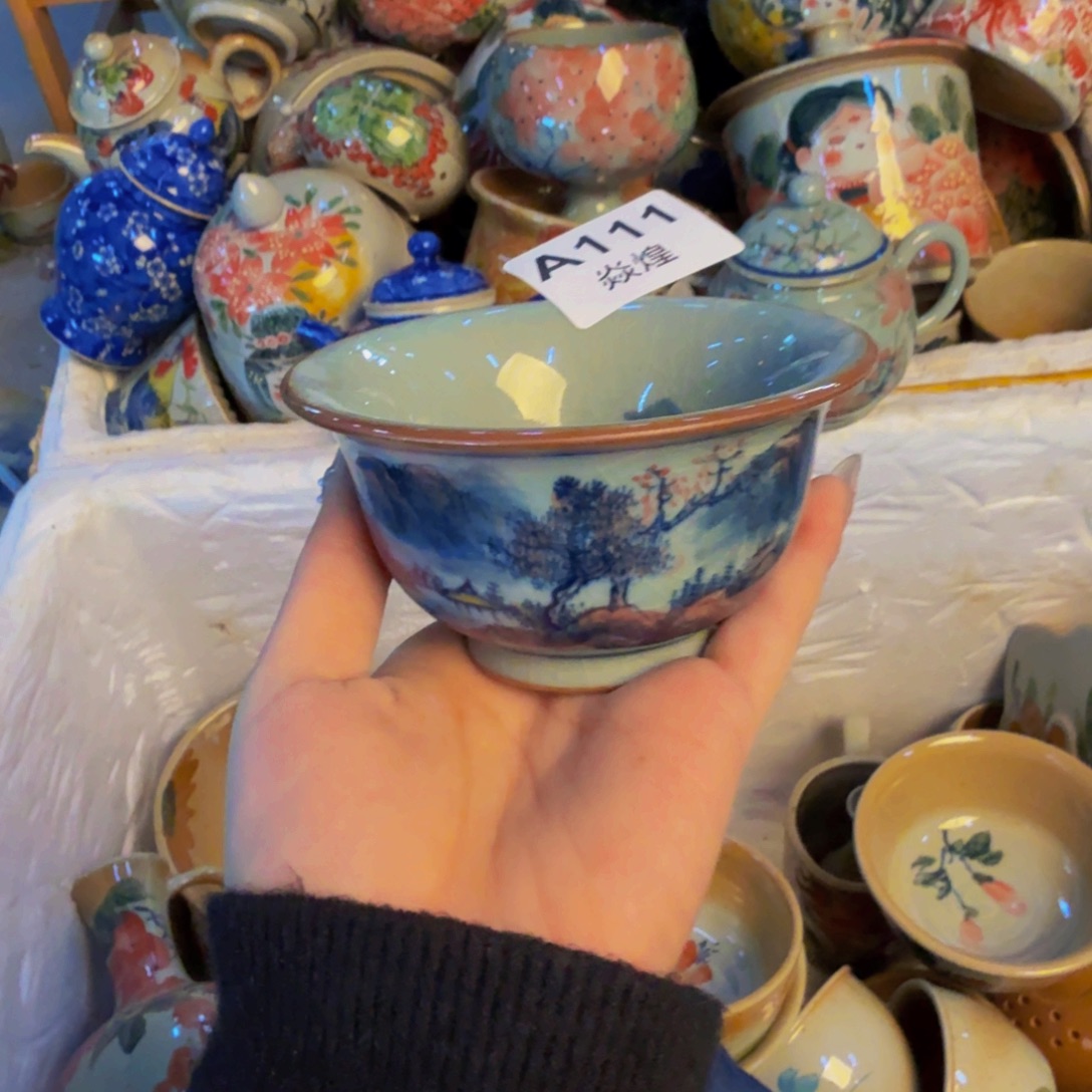 瓷片景德镇陶瓷手工手绘