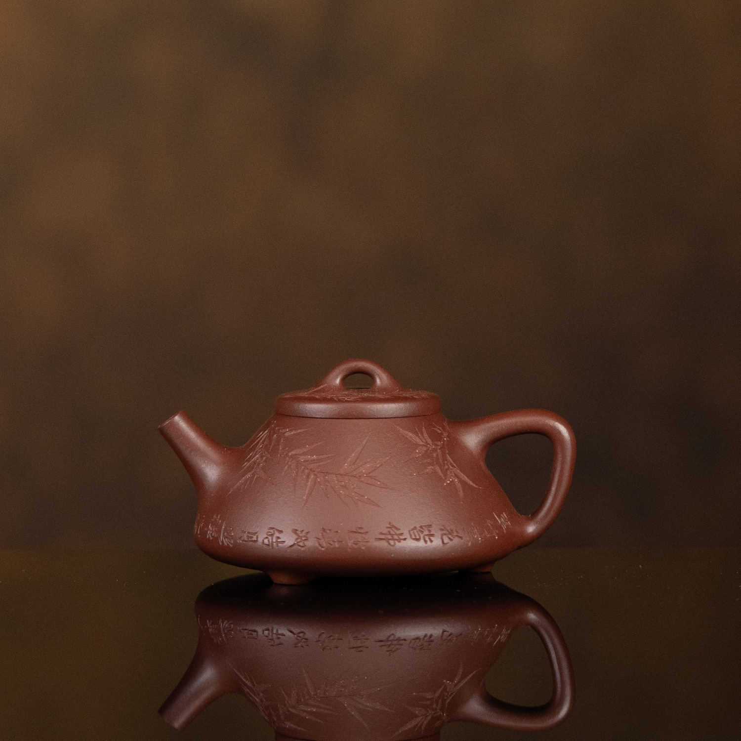 【利贞l翠竹-子冶石瓢】原矿紫泥170cc手工制茶壶QO