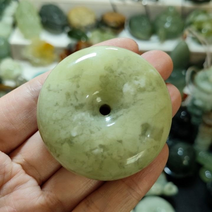 岫玉平安扣未镶嵌