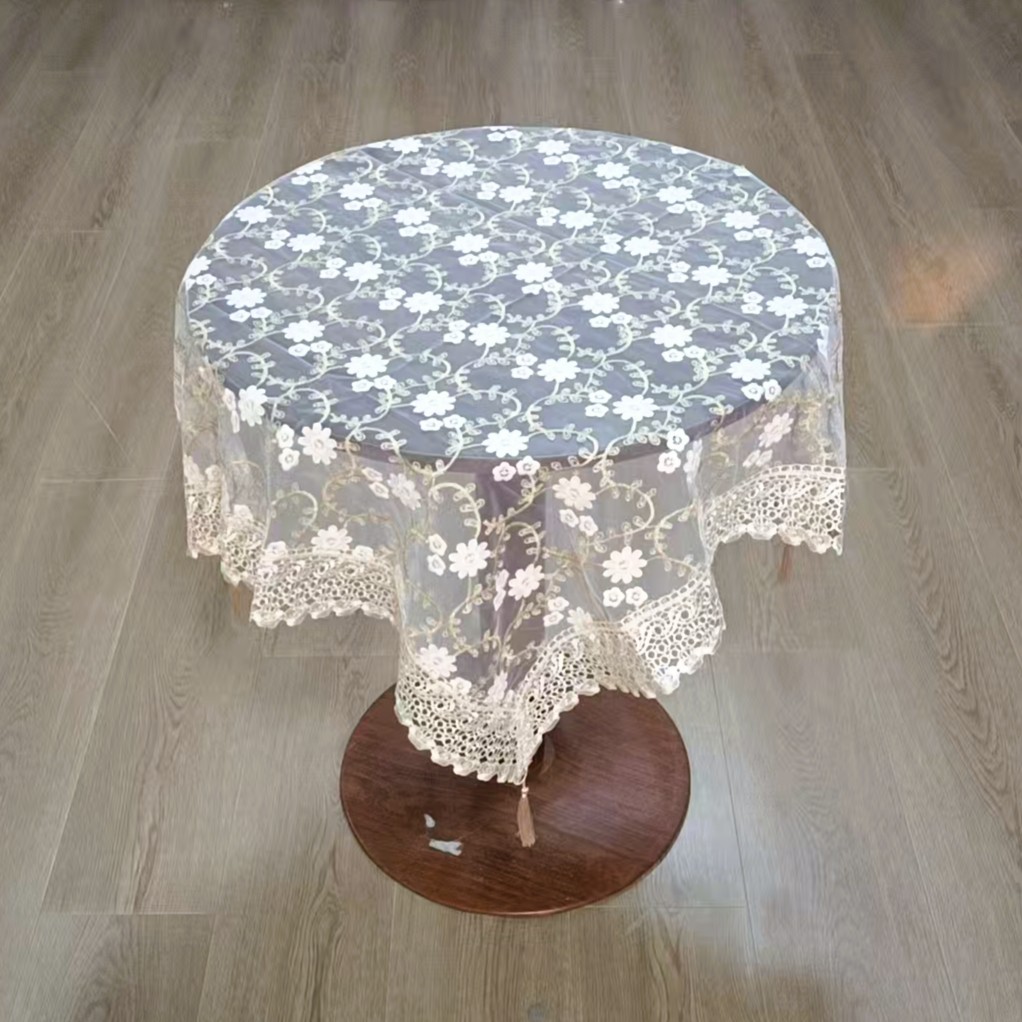 D57 牛奶丝363香槟色 (110x110cm方）电视机50-55寸，方桌圆桌盖巾
