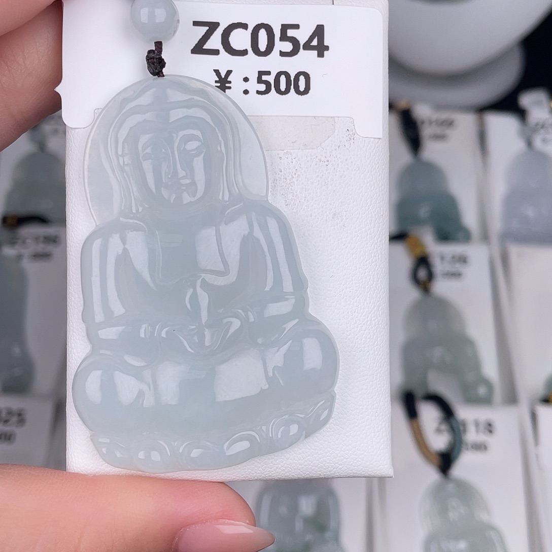 翡翠未镶嵌颈饰zc054