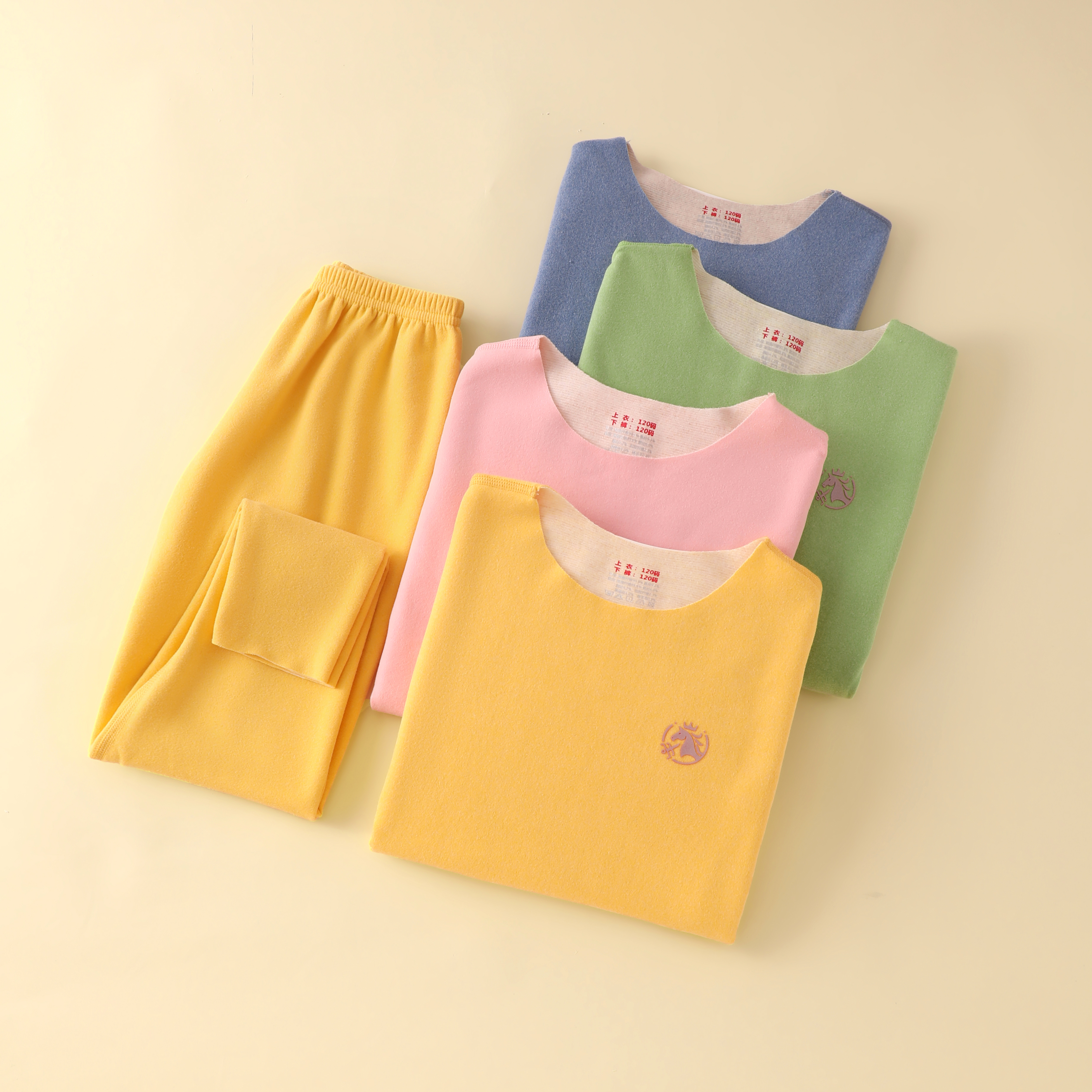 羊毛蚕丝儿童保暖无痕秋冬内衣加绒加厚大中小童套装