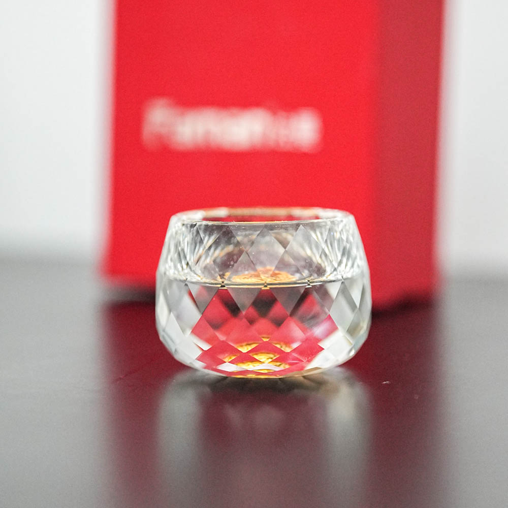 【奇居巍】水晶玻璃龙鳞莲花杯主人杯透明小杯子