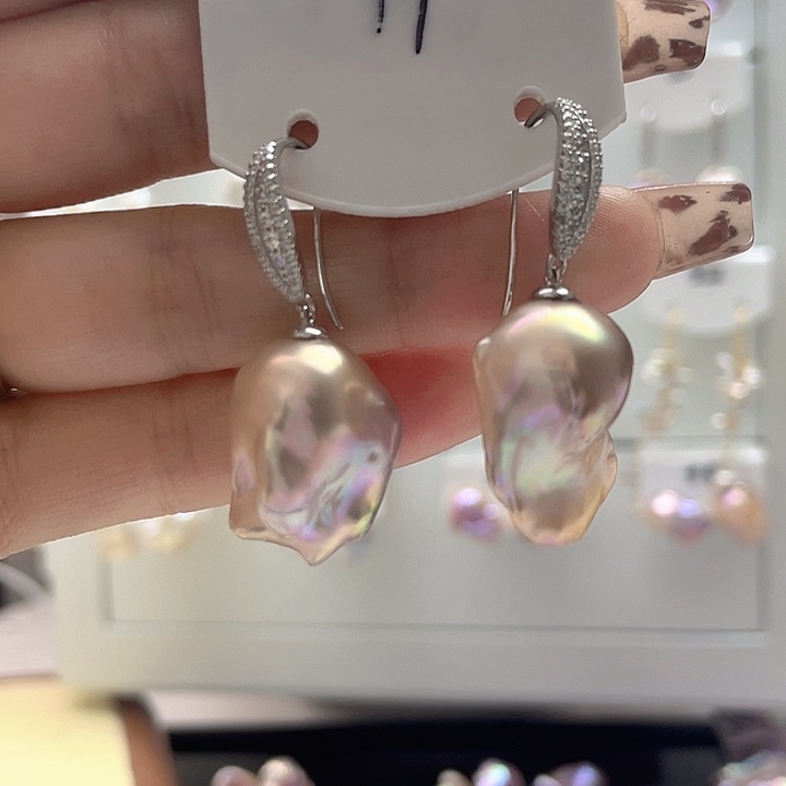 淡水珍珠颈饰银S925镶嵌