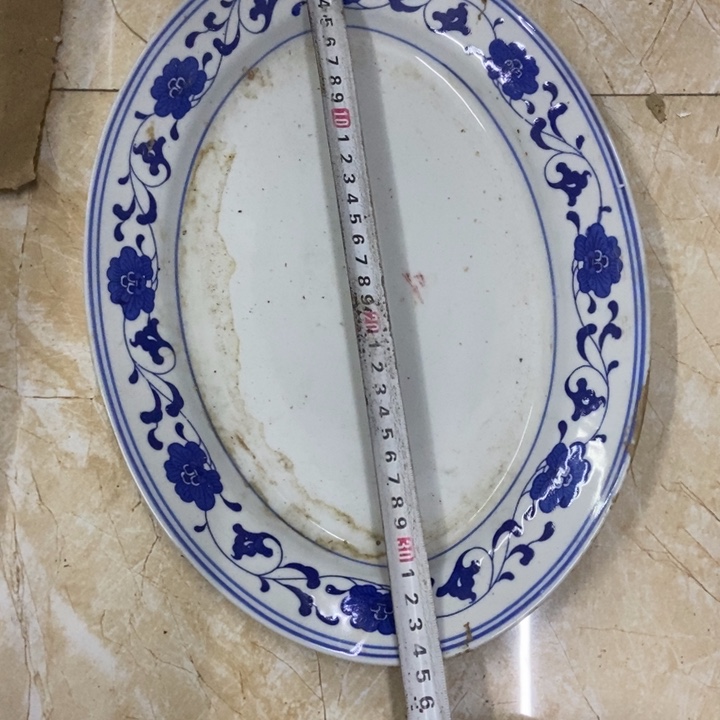 陶35厘米芙蓉花鱼盘