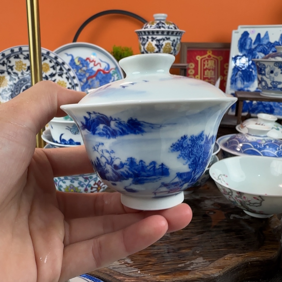 伈***律瓷片景德镇手绘青花瓷器959