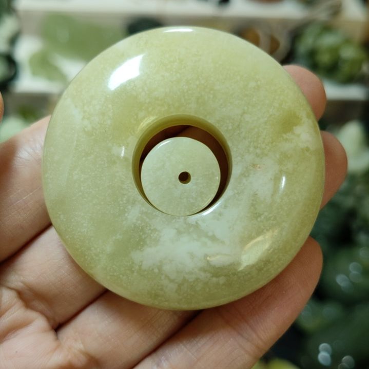 岫玉平安扣未镶嵌