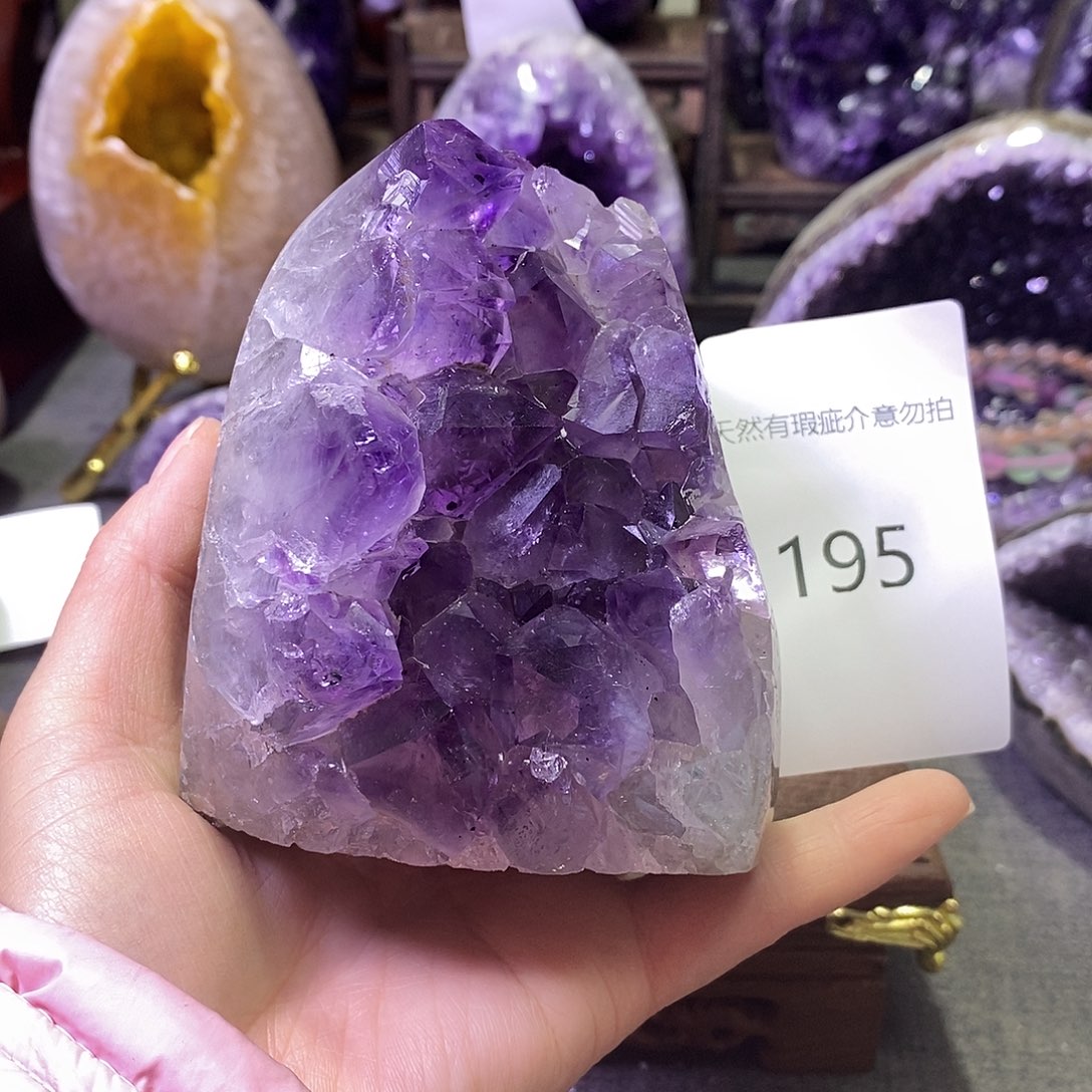 紫晶珠宝半成品未镶嵌