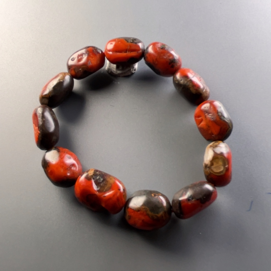 南红玛瑙保山杨柳天然原矿杨柳啊东寨老南红手串未镶嵌