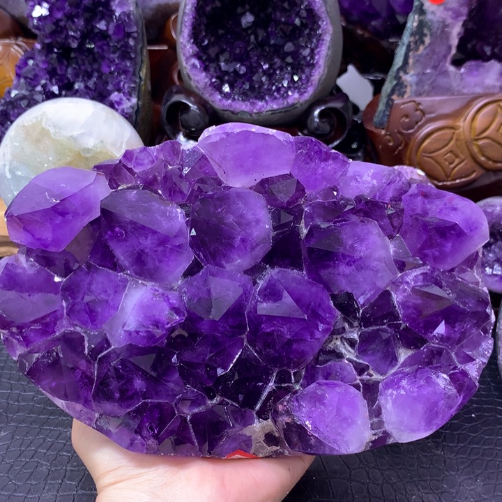 紫晶珠宝半成品未镶嵌