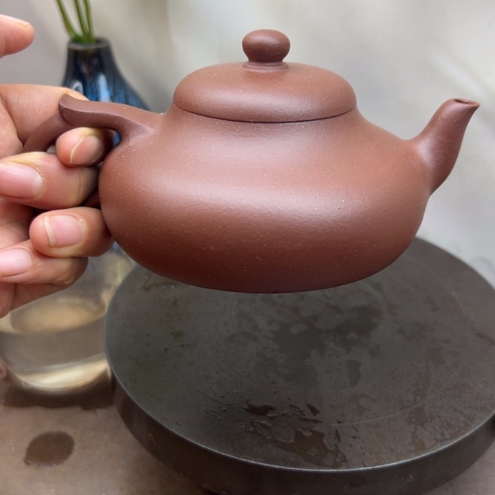 紫砂茶壶紫泥碧晨200c c