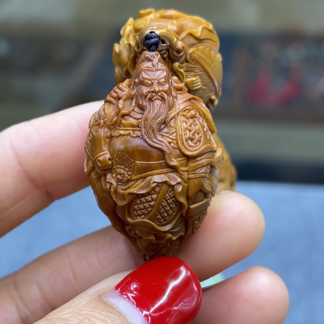 吊坠橄榄核关公单子