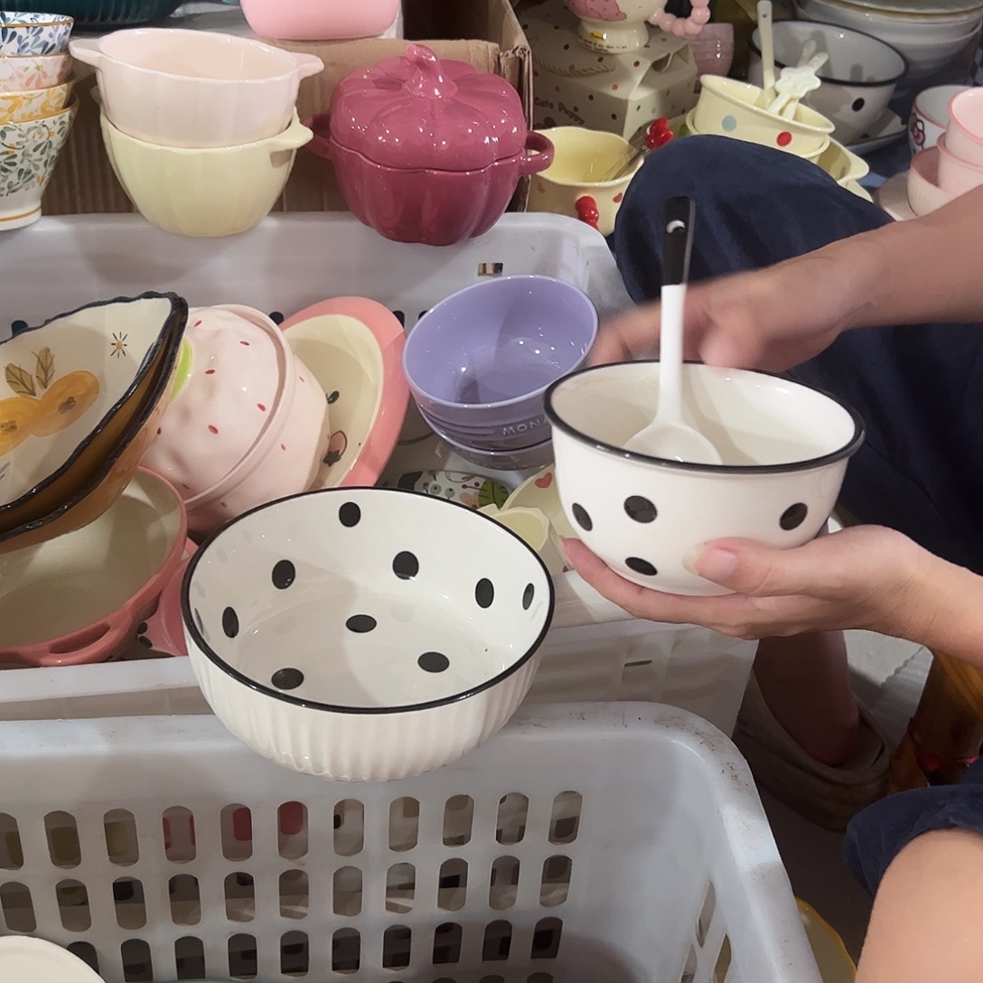 瓷片波点3件套正品