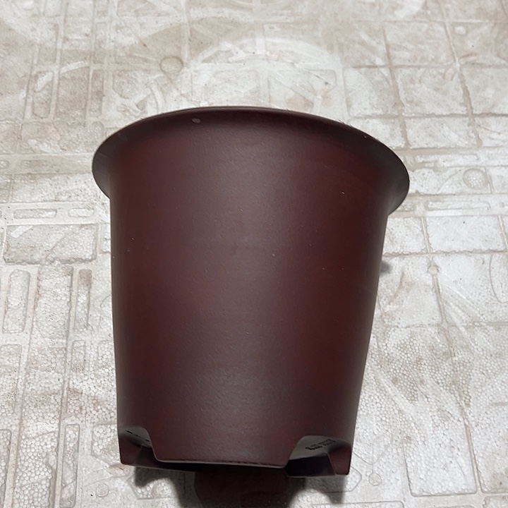 紫砂花盆微瑕大陡盆古红