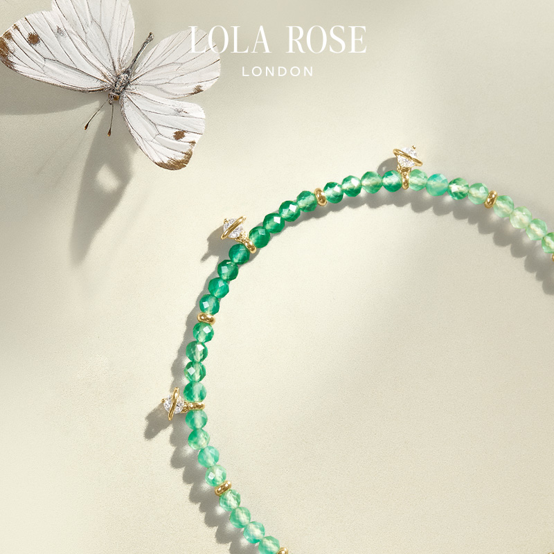 LolaRose罗拉玫瑰新品日心说绿玛瑙手链臻选-