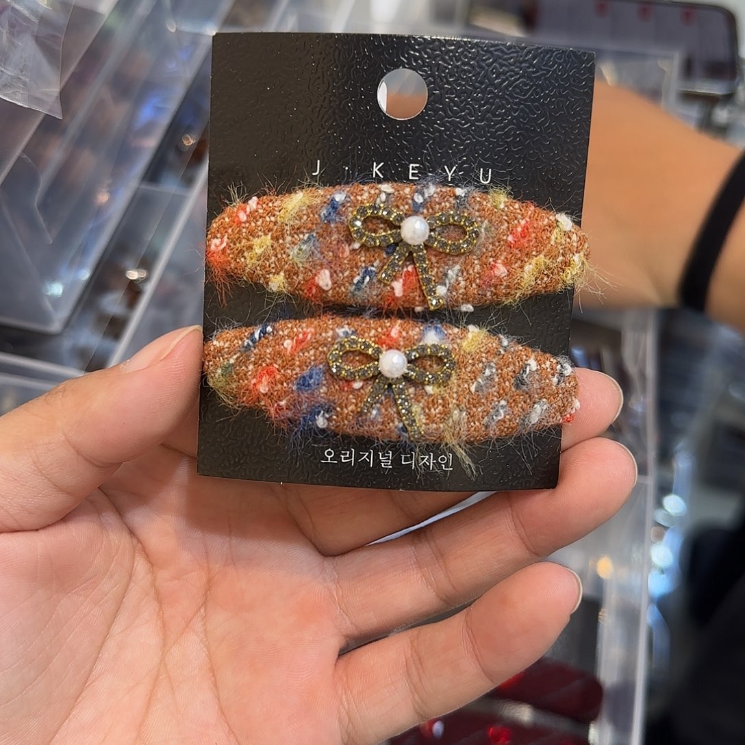 布艺非金属Z07钻钻蝴蝶结掰掰2个