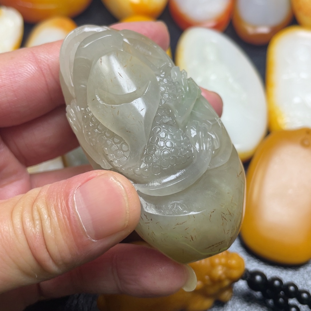 和田玉未镶嵌挂件