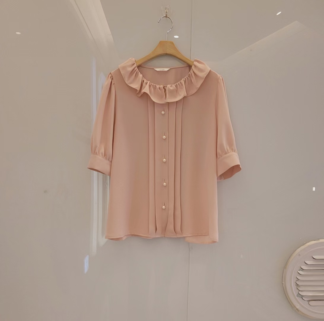 韩国正品大码显廋显气质雪纺衬衣